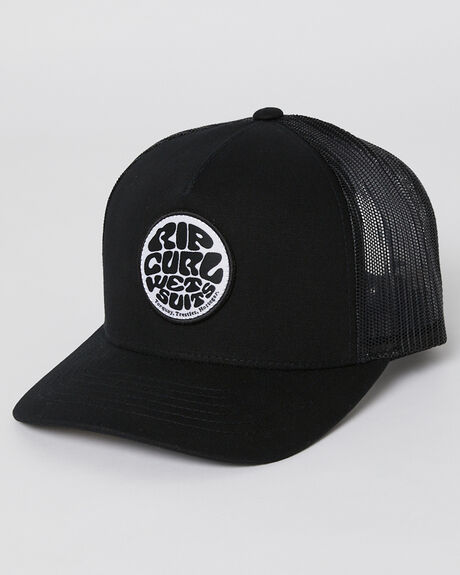 BLACK WHITE MENS ACCESSORIES RIP CURL HEADWEAR - 1A0MHE0431