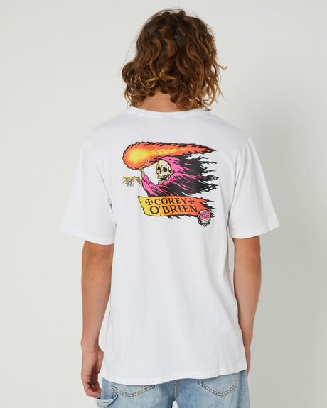 WHITE MENS CLOTHING SANTA CRUZ T-SHIRTS + SINGLETS - SM3220113WHT