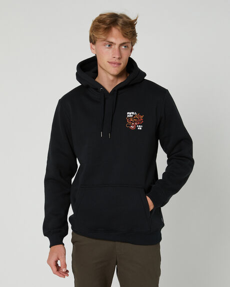 BLACK MENS CLOTHING SWELL HOODIES - S5231443BLK