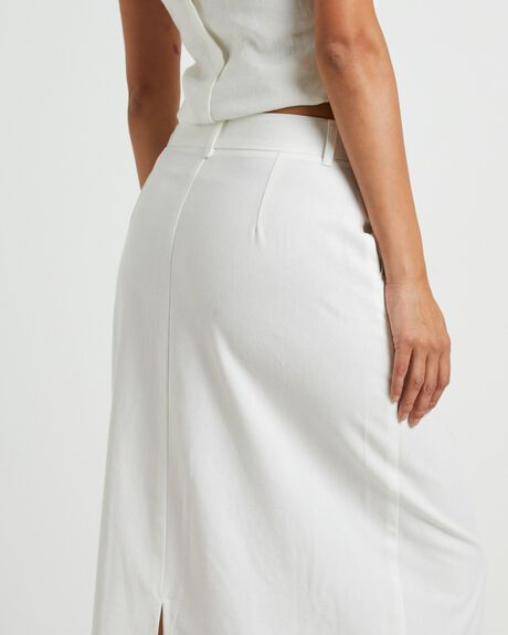 WHITE WOMENS CLOTHING SUBTITLED SKIRTS - 1000106392-WHT-XXS