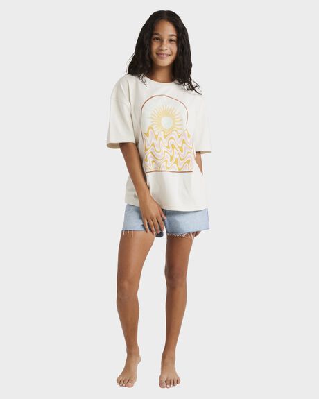 SALT CRYSTAL KIDS YOUTH GIRLS BILLABONG T-SHIRTS + SINGLETS - UBGZT00142-SCS