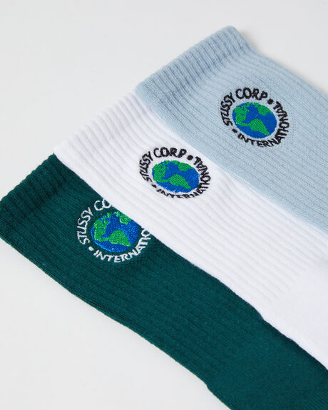 MULTI MENS ACCESSORIES STUSSY SOCKS + UNDERWEAR - ST722015MUL