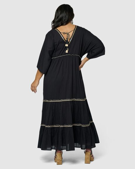 BLACK WOMENS CLOTHING THE POETIC GYPSY DRESSES - CPSS24565001-10