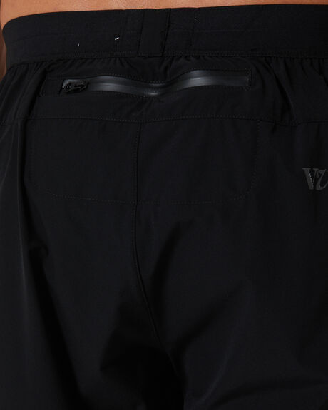 BLACK ORANGE MENS CLOTHING RIVVIA PROJECTS SHORTS - RRU-23401BLA