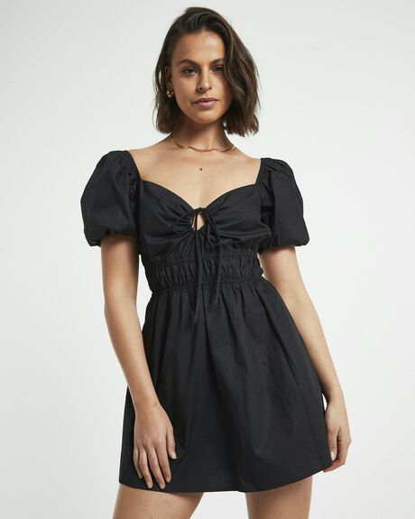 BLACK WOMENS CLOTHING SUBTITLED DRESSES - 1000105788-BLK-XS