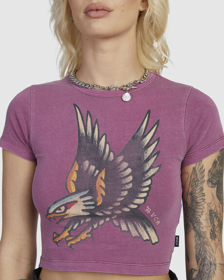 MULBERRY WOMENS CLOTHING RVCA T-SHIRTS + SINGLETS - UVJZT00193-MLB