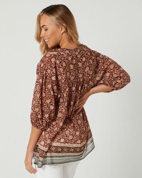 CHESTNUT COMBO WOMENS CLOTHING FREE PEOPLE TOPS - OB16951932005