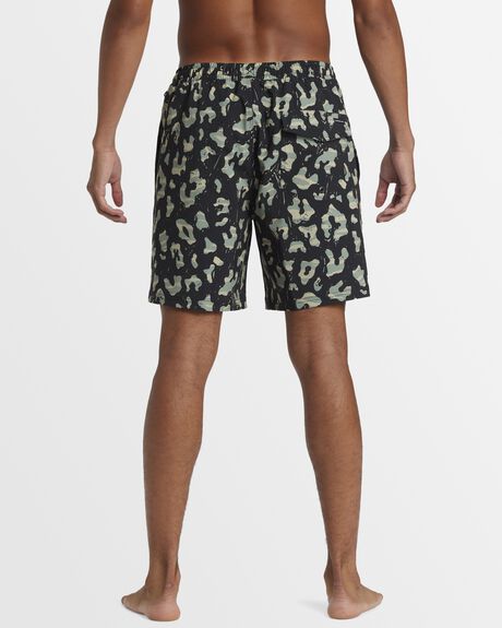 BLACK MENS CLOTHING QUIKSILVER BOARDSHORTS - AQYJV03143-KVJ8