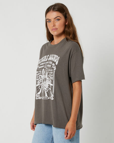 CHARCOAL WOMENS CLOTHING ALL ABOUT EVE TEES - 6416060CHAR