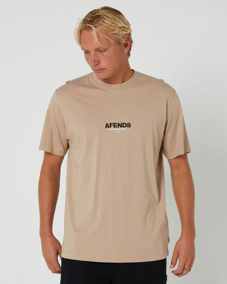 TAUPE MENS CLOTHING AFENDS T-SHIRTS + SINGLETS - M230004-TAU