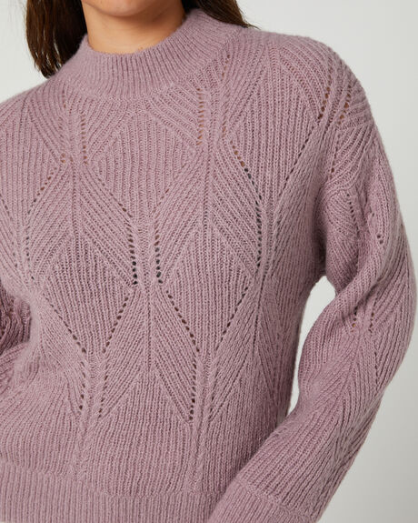 DUSTY LILAC WOMENS CLOTHING TIGERLILY KNITS + CARDIGANS - T625135DSTL