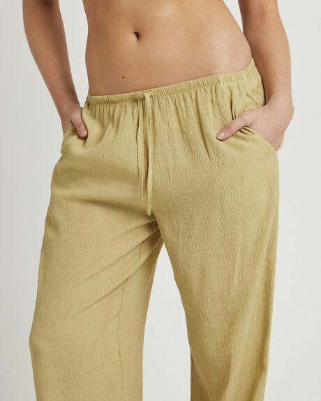 LEMON WOMENS CLOTHING SUBTITLED PANTS - SBWS25661-YEL-XXS