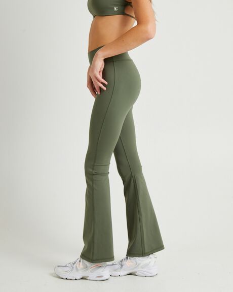 GREEN WOMENS CLOTHING SUBTITLED SPORTS CLUB PANTS - SSWW23113-GRN
