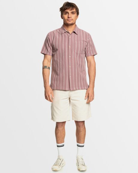 GRAPE SHAKE LUNAR CASUAL MENS CLOTHING QUIKSILVER SHIRTS - AQYWT03396-PMR3