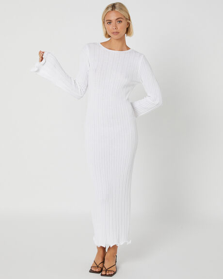 WHITE WOMENS CLOTHING SNDYS DRESSES - SFD736WHT