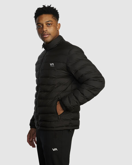 BLACK MENS CLOTHING RVCA COATS + JACKETS - AVYJK00208-BL2