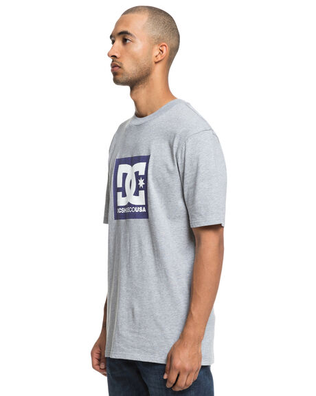 GREY HEATHER MENS CLOTHING DC SHOES GRAPHIC TEES - UDYZT03557KNFH