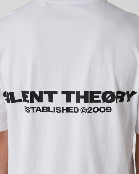 WHITE MENS CLOTHING SILENT THEORY T-SHIRTS + SINGLETS - 40X0114.WHT