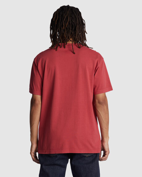 EARTH RED ENZYME MENS CLOTHING DC SHOES GRAPHIC TEES - ADYZT05230-MPNW
