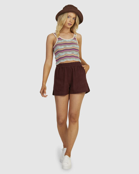 PALE DOG APPAREL WOMENS CLOTHING ROXY T-SHIRTS + SINGLETS - URJKT03185-NDS4