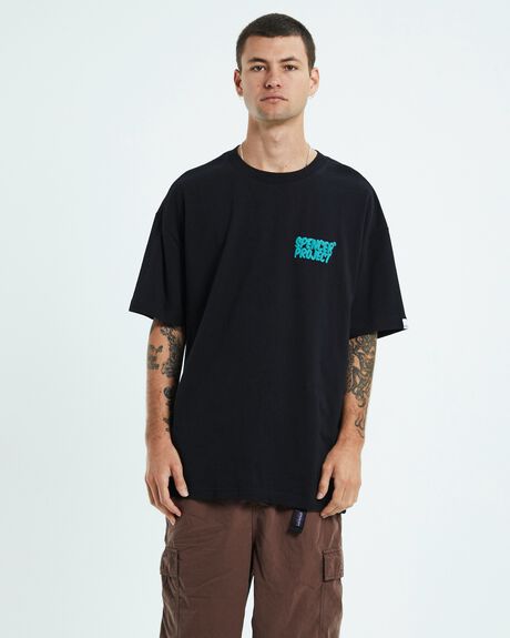 BLACK MENS CLOTHING SPENCER PROJECT GRAPHIC TEES - 52429300026
