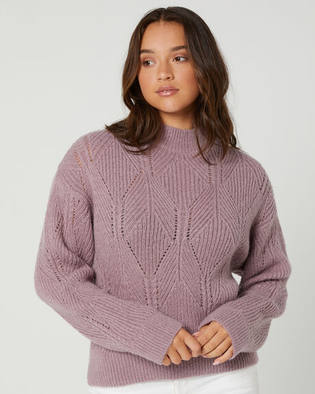 DUSTY LILAC WOMENS CLOTHING TIGERLILY KNITS + CARDIGANS - T625135DSTL