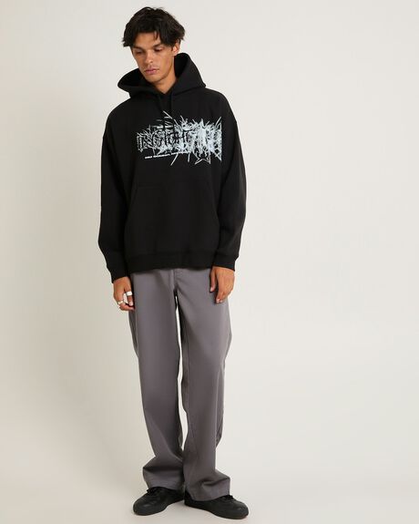 BLACK MENS CLOTHING INSIGHT HOODIES - INMW25965-BLK-S