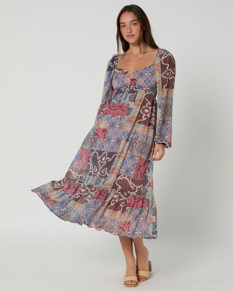 PAISLEY PATCHWORK WOMENS CLOTHING MINKPINK DRESSES - MG2402573-PAISLEY