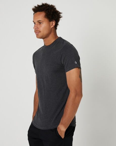 BLACK MENS CLOTHING VOLCOM BASIC TEES - A4332275BLK