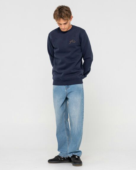 BLUE MENS CLOTHING RUSTY JUMPERS - W24-FTM1083-NGL-1S