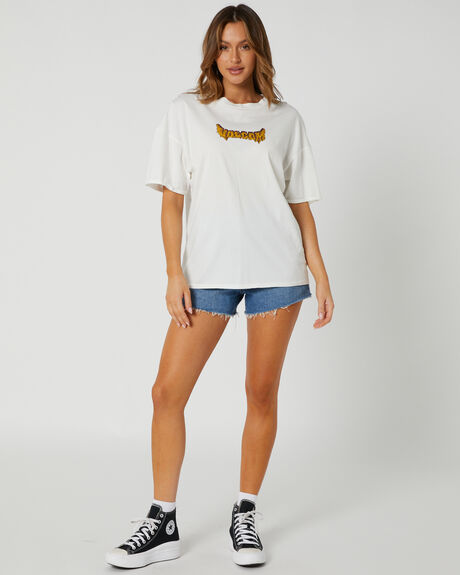 STAR WHITE WOMENS CLOTHING VOLCOM TEES - B3512312SWH