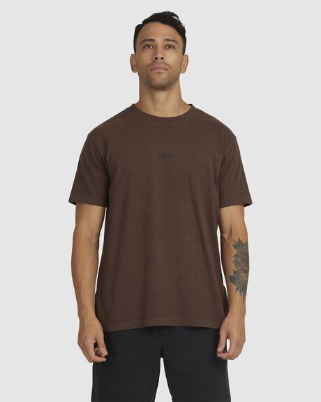 COFFEE MENS CLOTHING RVCA GRAPHIC TEES - UVYZT00350-COF