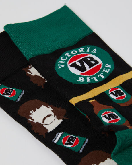 BLACK MENS ACCESSORIES FOOT-IES SOCKS + UNDERWEAR - VBS942-BLK
