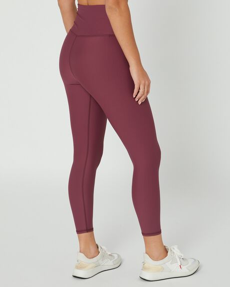 WINE WOMENS ACTIVEWEAR DK ACTIVE LEGGINGS + PANTS - DK11-018-WNE-XS