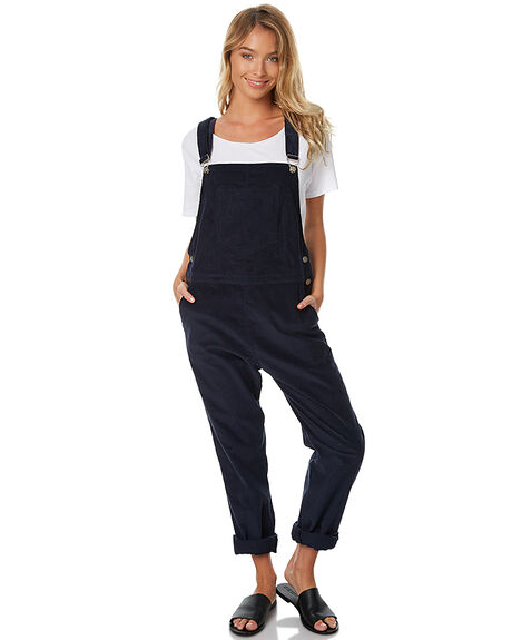 NAVY CHORD WOMENS CLOTHING RUE STIIC PLAYSUITS + OVERALLS - BC25NVY