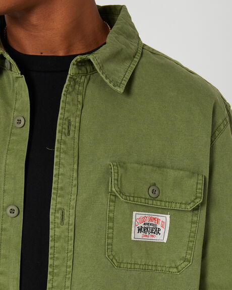 PIGMENT MILITARY MENS CLOTHING STUSSY SHIRTS - ST035408MILIT