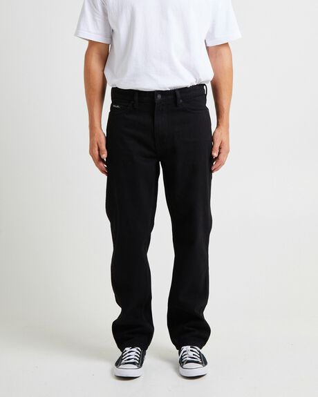 BLACK MENS CLOTHING ROLLAS JEANS - GPM0001445-DNM-28