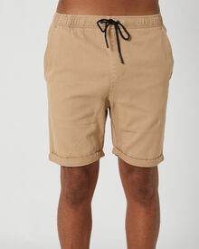 Rusty Hooked On Mens Short - Fennel | SurfStitch