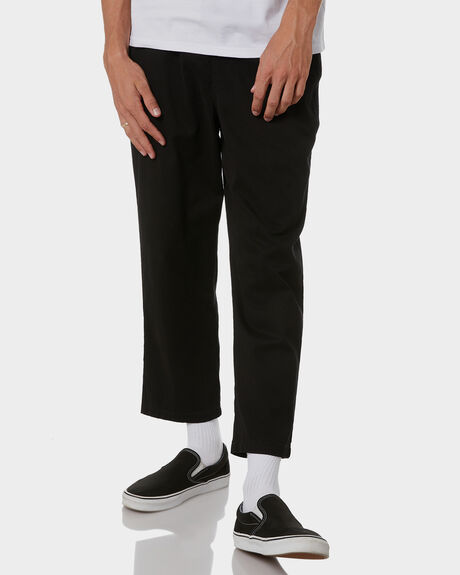 BLACK MENS CLOTHING FORMER PANTS - FPA-21303BLK
