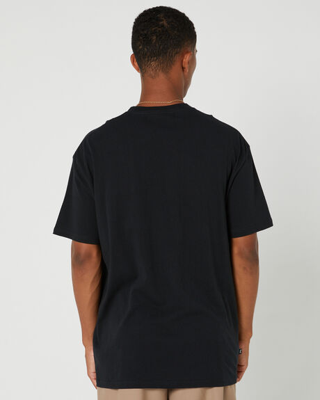 BLACK MENS CLOTHING STUSSY GRAPHIC TEES - ST035005BLACK