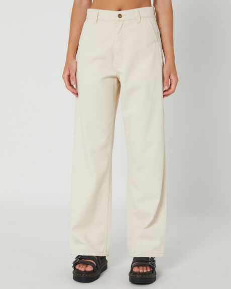 UNBLEACHED WOMENS CLOTHING THRILLS PANTS - WTA23-455UAUNB