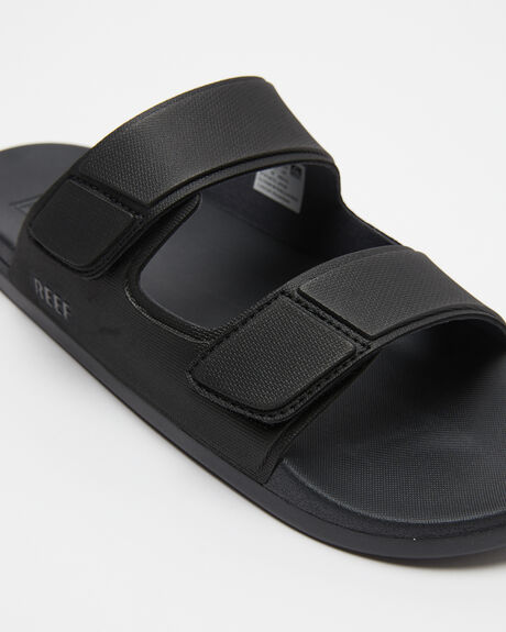 BLACK MENS FOOTWEAR REEF SLIDES - CJ0394BLA
