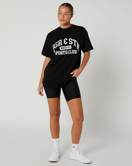 BLACK WOMENS CLOTHING JGR AND STN T-SHIRTS + SINGLETS - JSW188