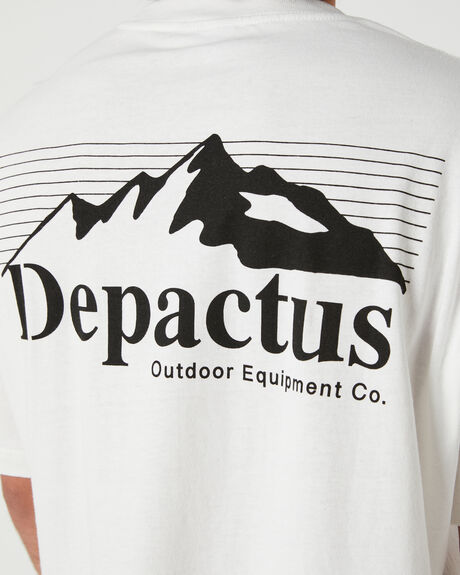 OPTIC WHITE MENS CLOTHING DEPACTUS T-SHIRTS + SINGLETS - DEMS23232WHT