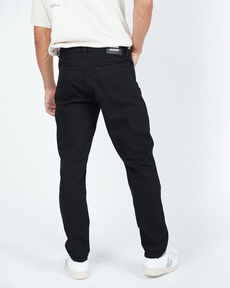 BLACK MENS CLOTHING DR DENIM JEANS - 2210113101364