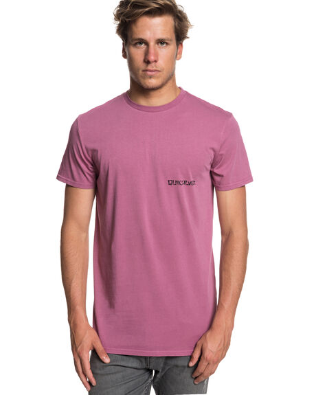 MELLOW MAUVE MENS CLOTHING QUIKSILVER GRAPHIC TEES - EQYZT05008MMB0