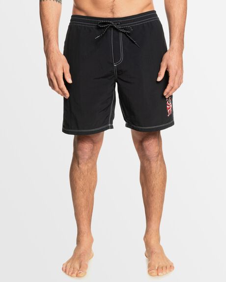 BLACK MENS CLOTHING QUIKSILVER BOARDSHORTS - AQYJV03185-KVJ0