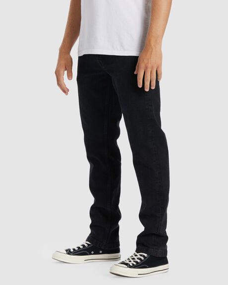 WASHED BLACK MENS CLOTHING BILLABONG JEANS - ABYDP00110-WAA