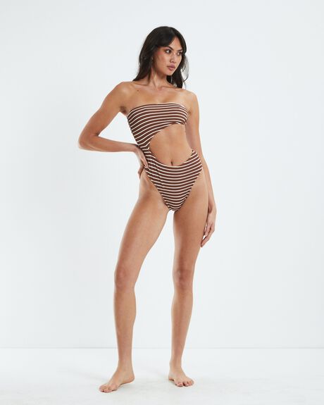 BROWN WOMENS SWIMWEAR SUBTITLED ONE PIECES - 52223300022