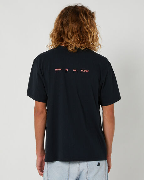 BLACK MENS CLOTHING FORMER T-SHIRTS + SINGLETS - FTE-23201BLACK